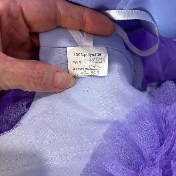 NEW Tulle Maternity Dress for Photoshoot Bridal Robe Dusty Purple NWOT Size M - Picture 8 of 8